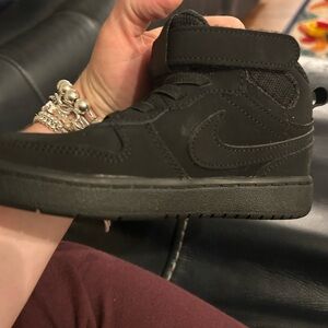 Nike All-Black High-Top Sneakers